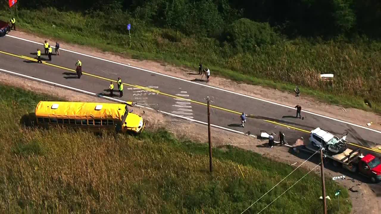 Driver sentenced to probation for crash with Hibbing school bus that hurt kids onboard